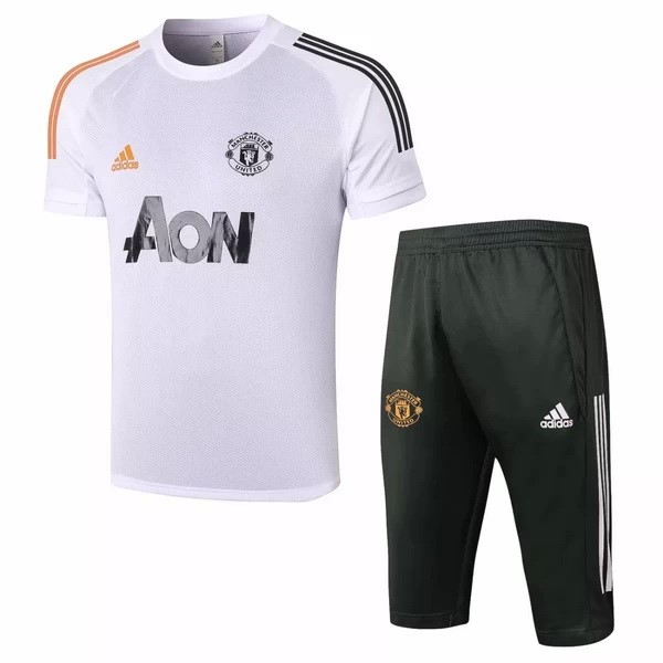 Entrenamiento Manchester United Conjunto Completo 2020-21 Blanco Negro